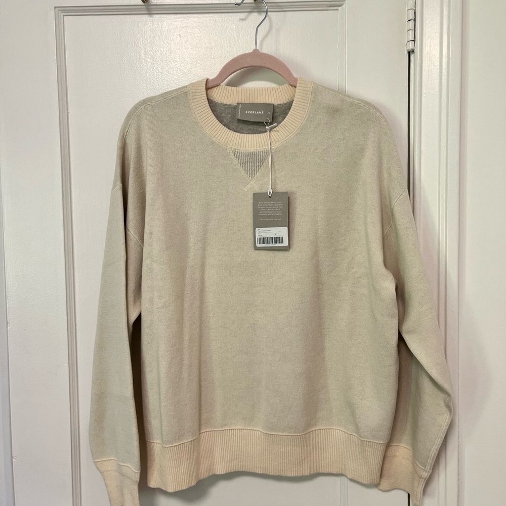 Everlane women’s Crewneck Sweater in Cream